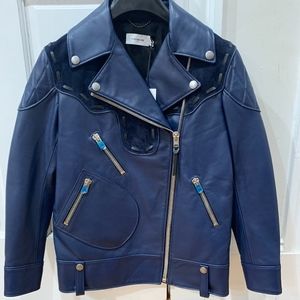 Coach Womens 0 Lamb Leather Western Moto Jacket